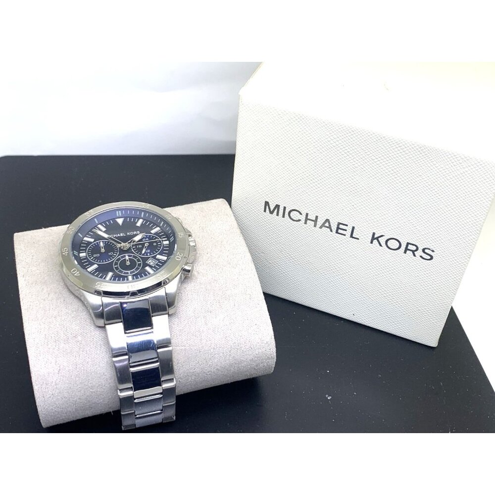 Michael Kors Men's Watch MK9107 Quartz Chronograph Blue Dial Stainless Steel - Picture 3 of 15